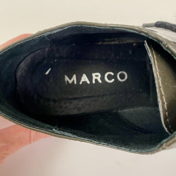 Marco Patent Platform Lace Up Brogue Oxfords Shoes, Deep Green, Size 7.5 (EU 38) - Picture 8 of 10